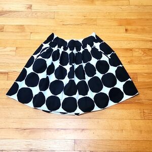 Marimekko for Banana Republic Black and white mini skirt